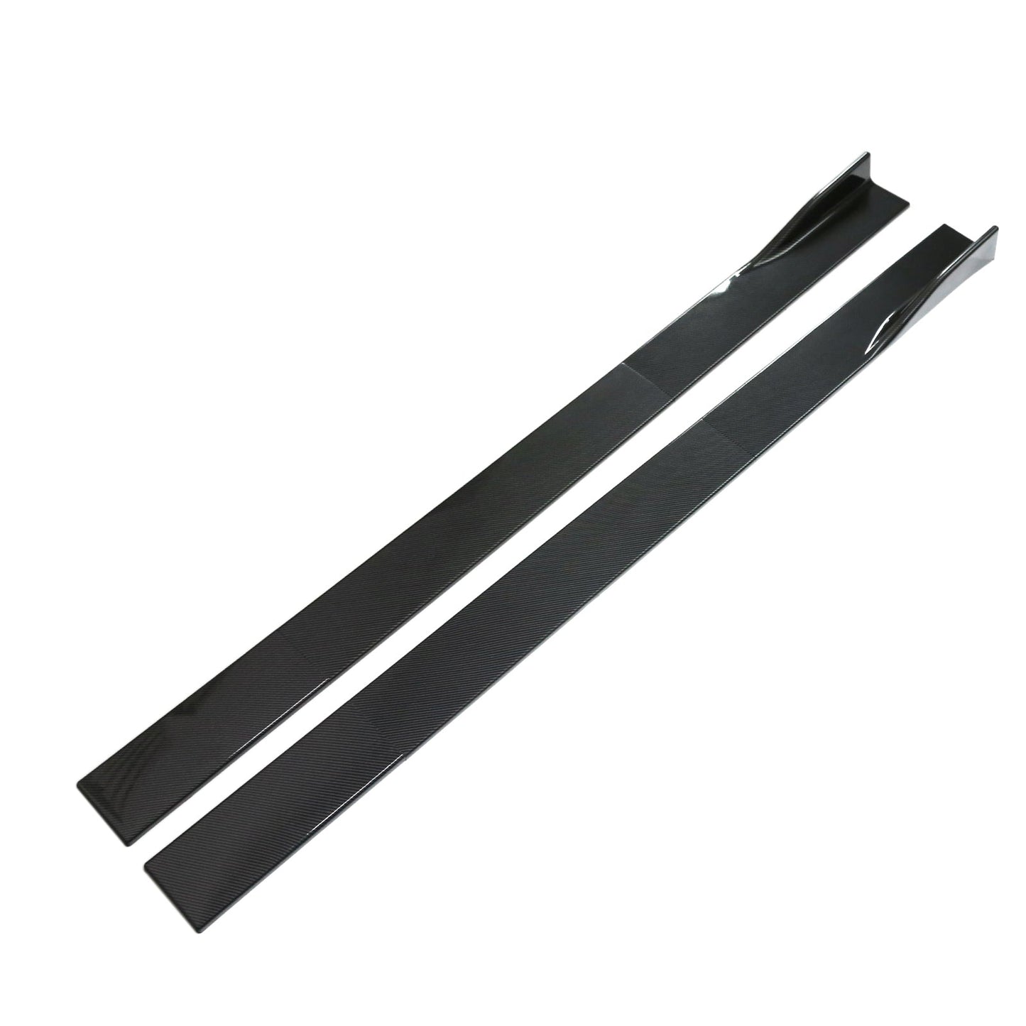 78.7" Universal Side Skirt Extensions Rocker Panel Splitters Lip Carbon Fiber