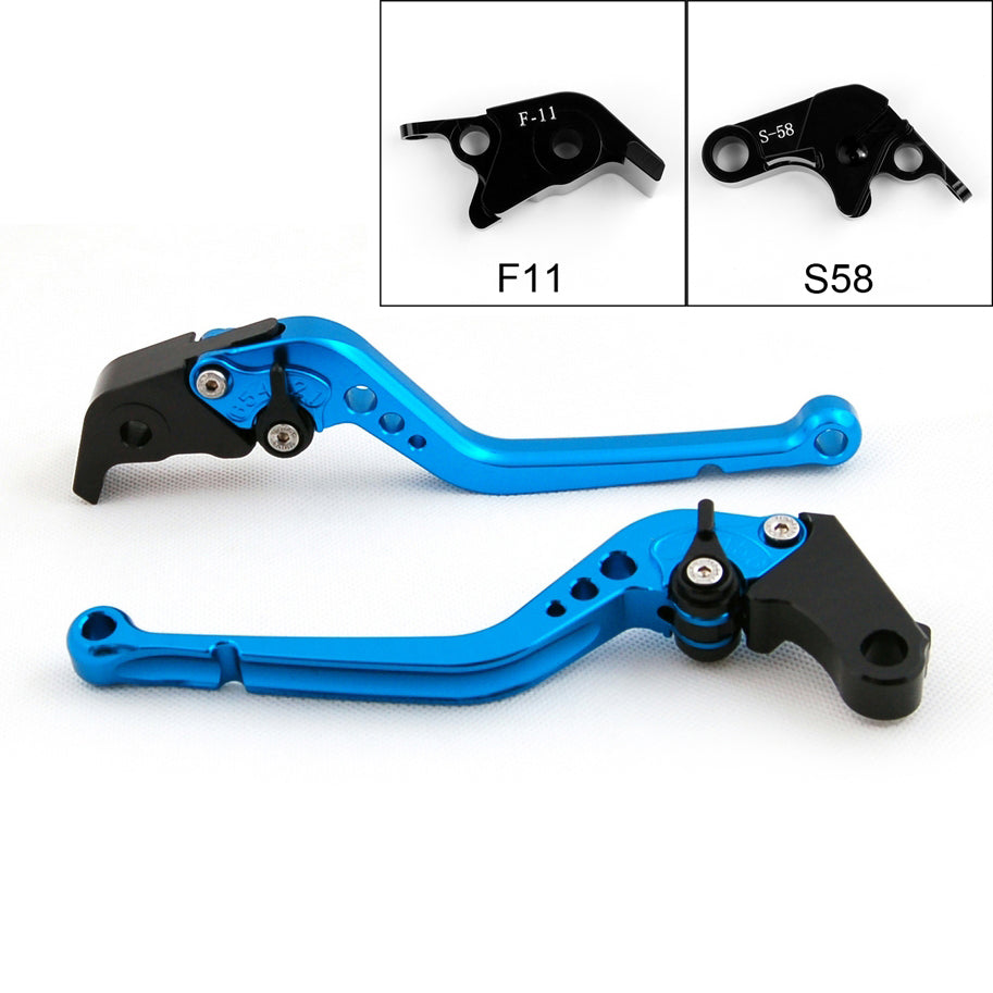 Long Brake Clutch Levers For Aprilia RSV4/RSV4 FACTORY 2009-2014 Black