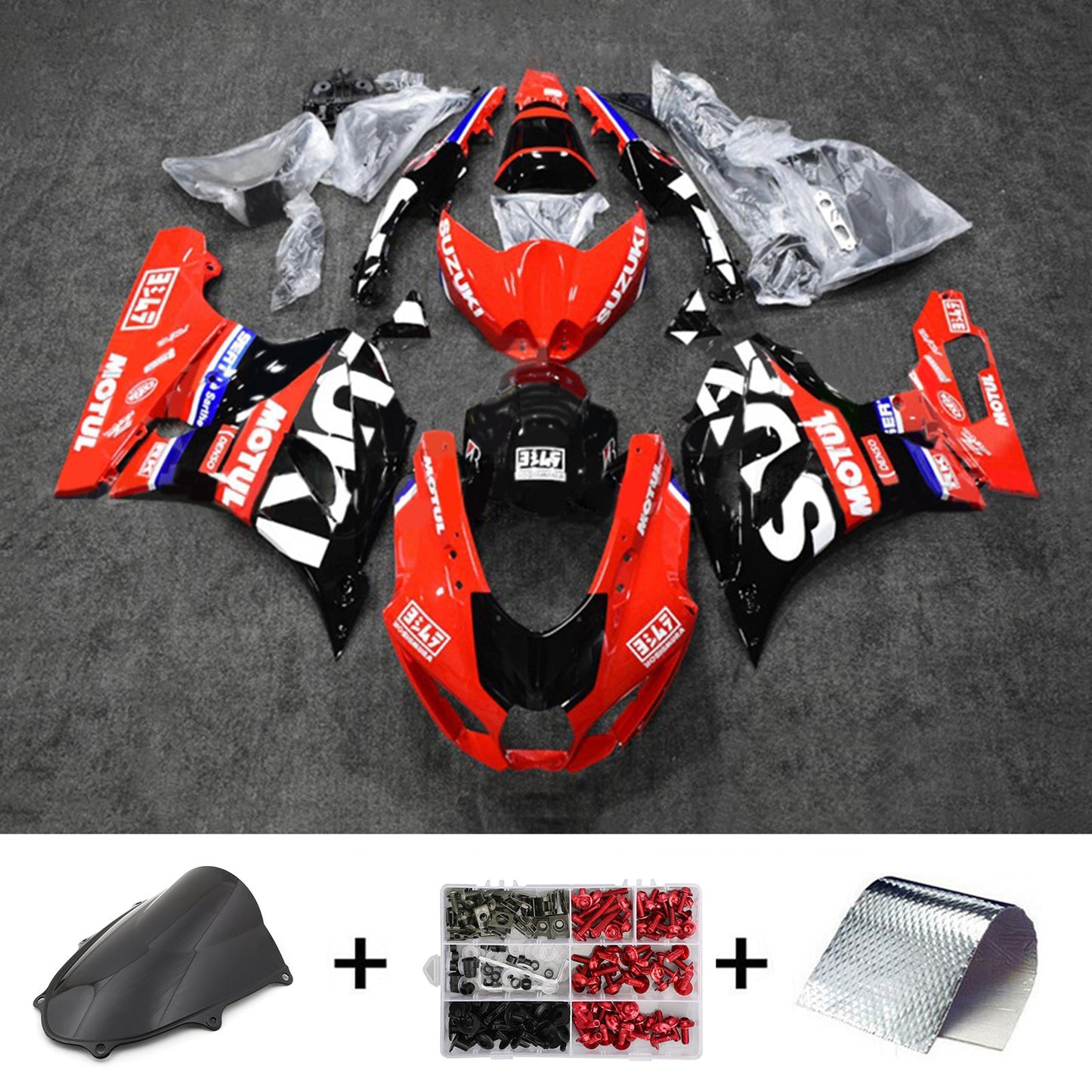 2017-2024 Suzuki GSXR1000 K17 Injection Fairing Kit Bodywork Plastic ABS #101