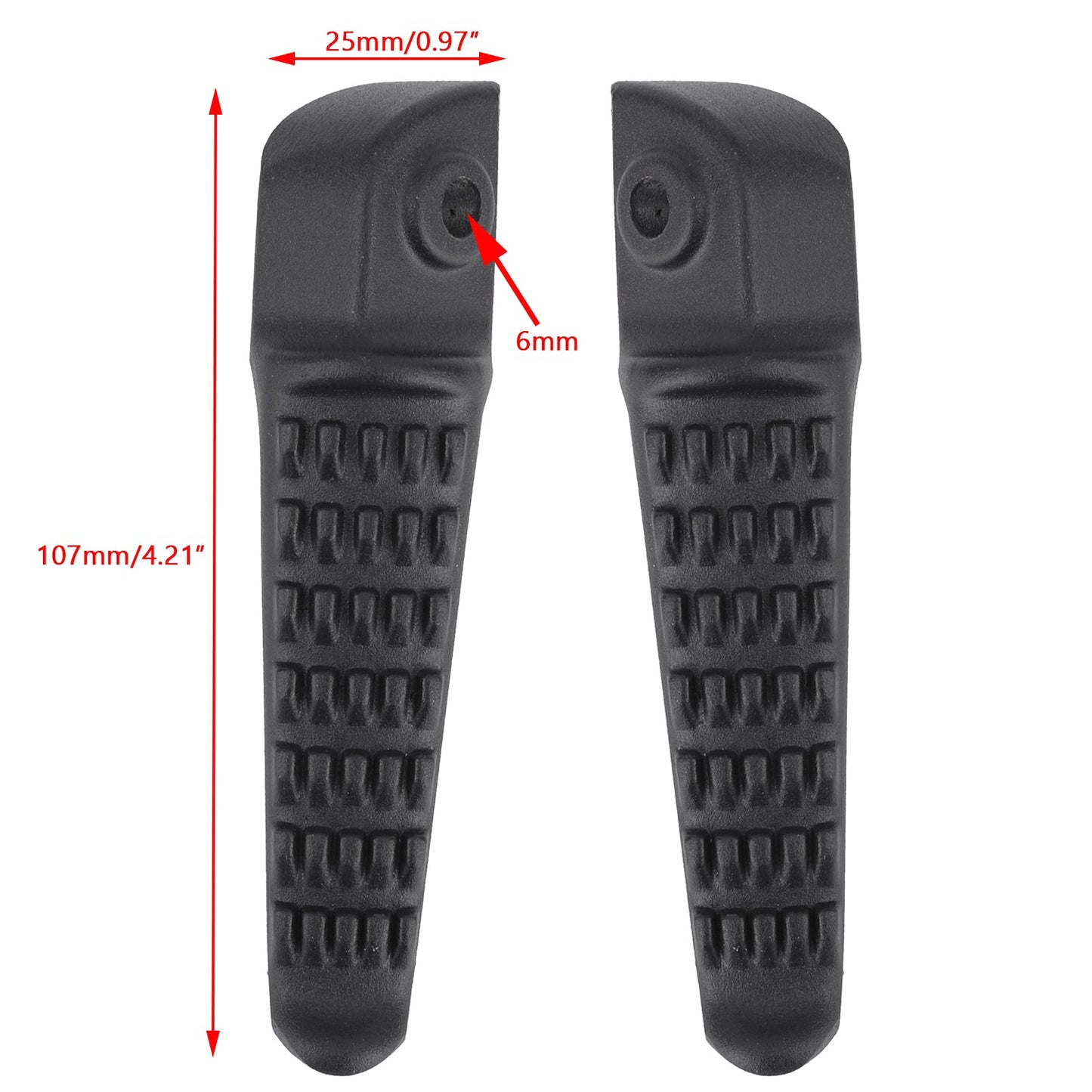 Front&Rear Footrests Foot Pegs Aluminum Passenger For Kawasaki ZX6R ZX-10R 04+12