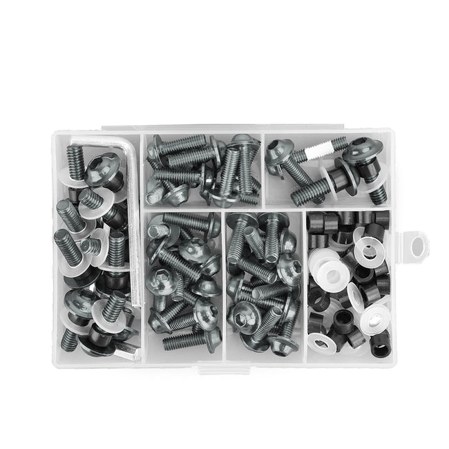 158x Motorcycle Sportbike Windscreen Fairing Bolt Kit Fastener Clip Screw Ti