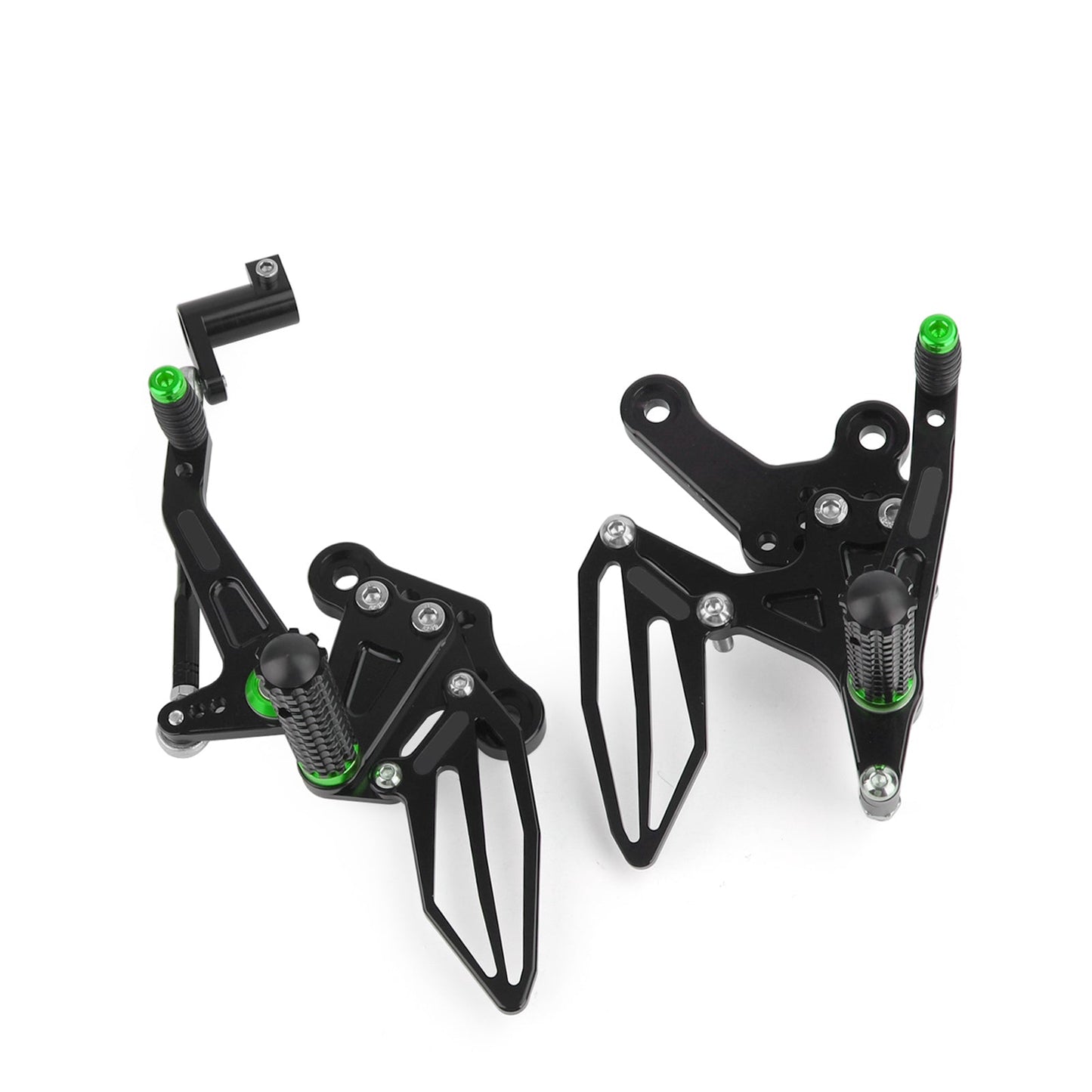 Adjustable CNC Rider Rear Set Rearsets Footrest Foot Rest Pegs For Kawasaki EX250P Ninja 250 EX400 Ninja 400 2018-2020 GRN
