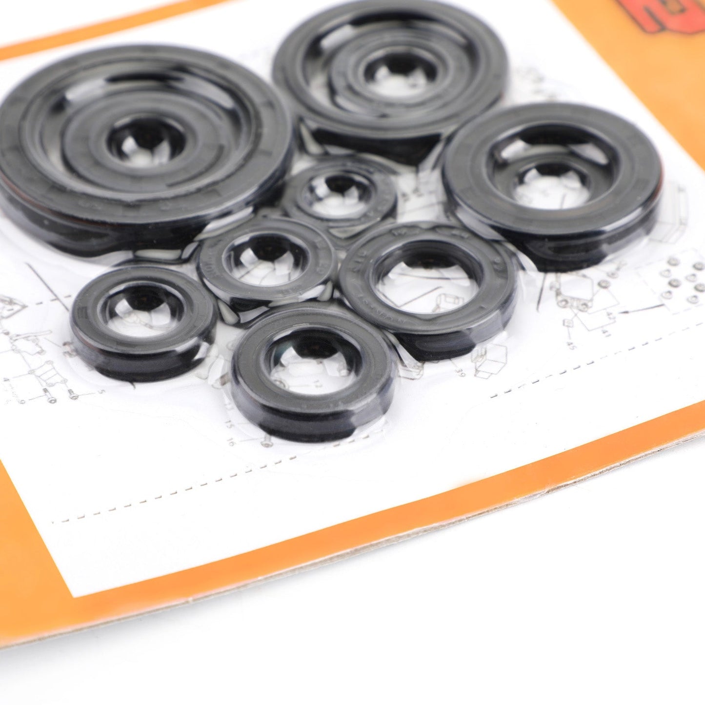 11pcs Engine Oil Seal Kit for Honda CR125R CR125 CR 125 125R 2004-2007
