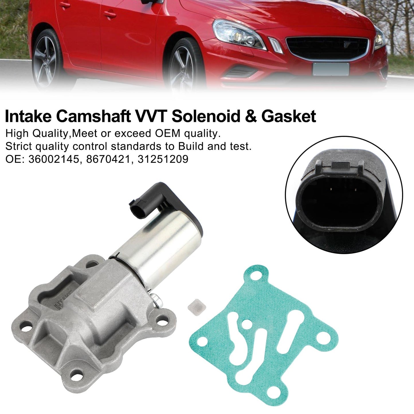 Intake Camshaft VVT Solenoid & Gasket 36002145 for Volvo C70 V70 XC70 S80