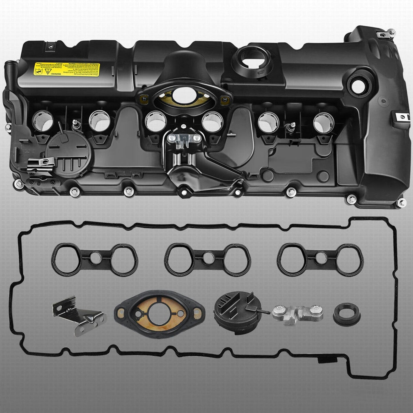 11127552281 URO011833 264-935 Valve Cover w/ Gasket Bolts BMW 528xi 2008 L6 3.0L