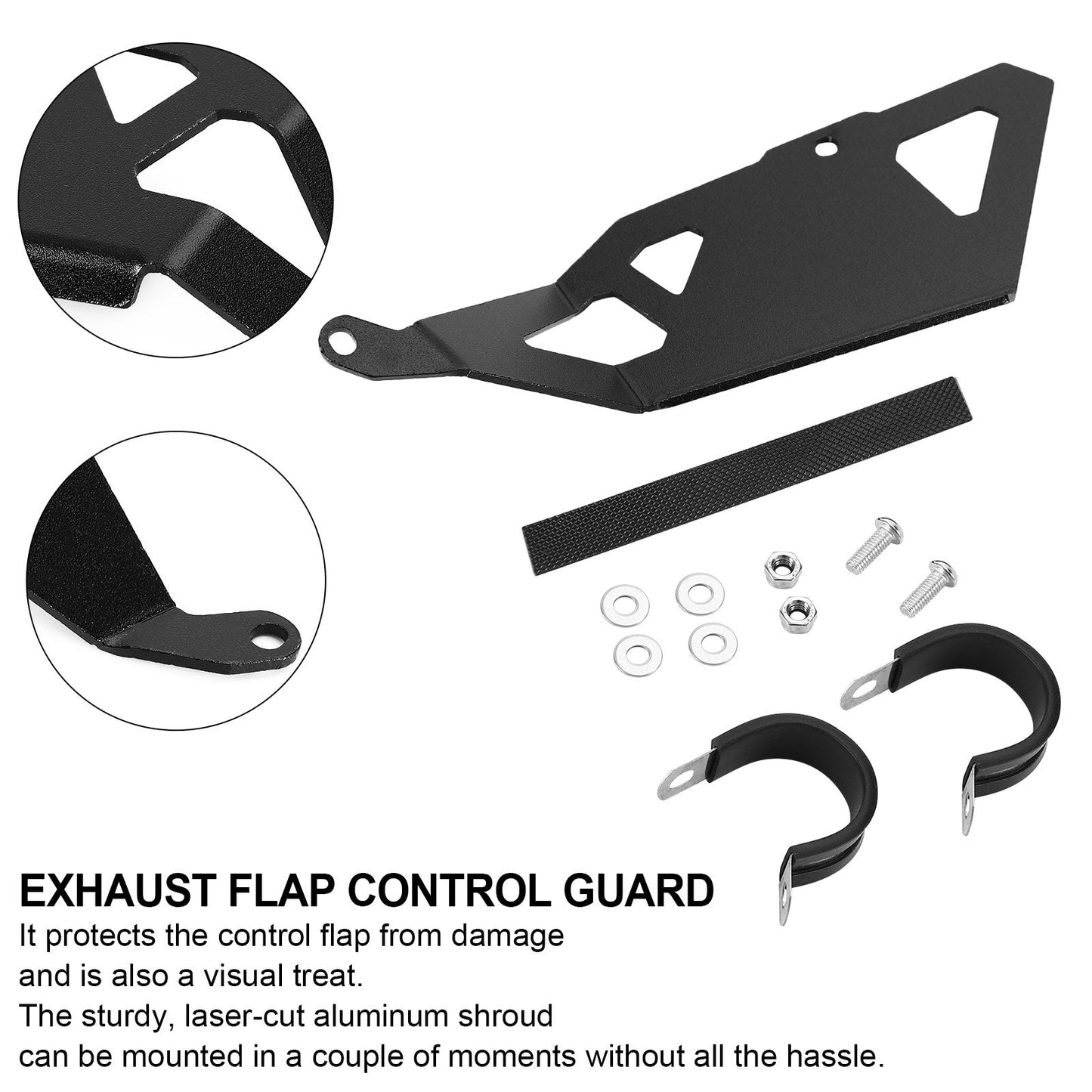 Exhaust Guard Protector Flap Control Cover For BMW 1250GS R1200GS Adventure LC