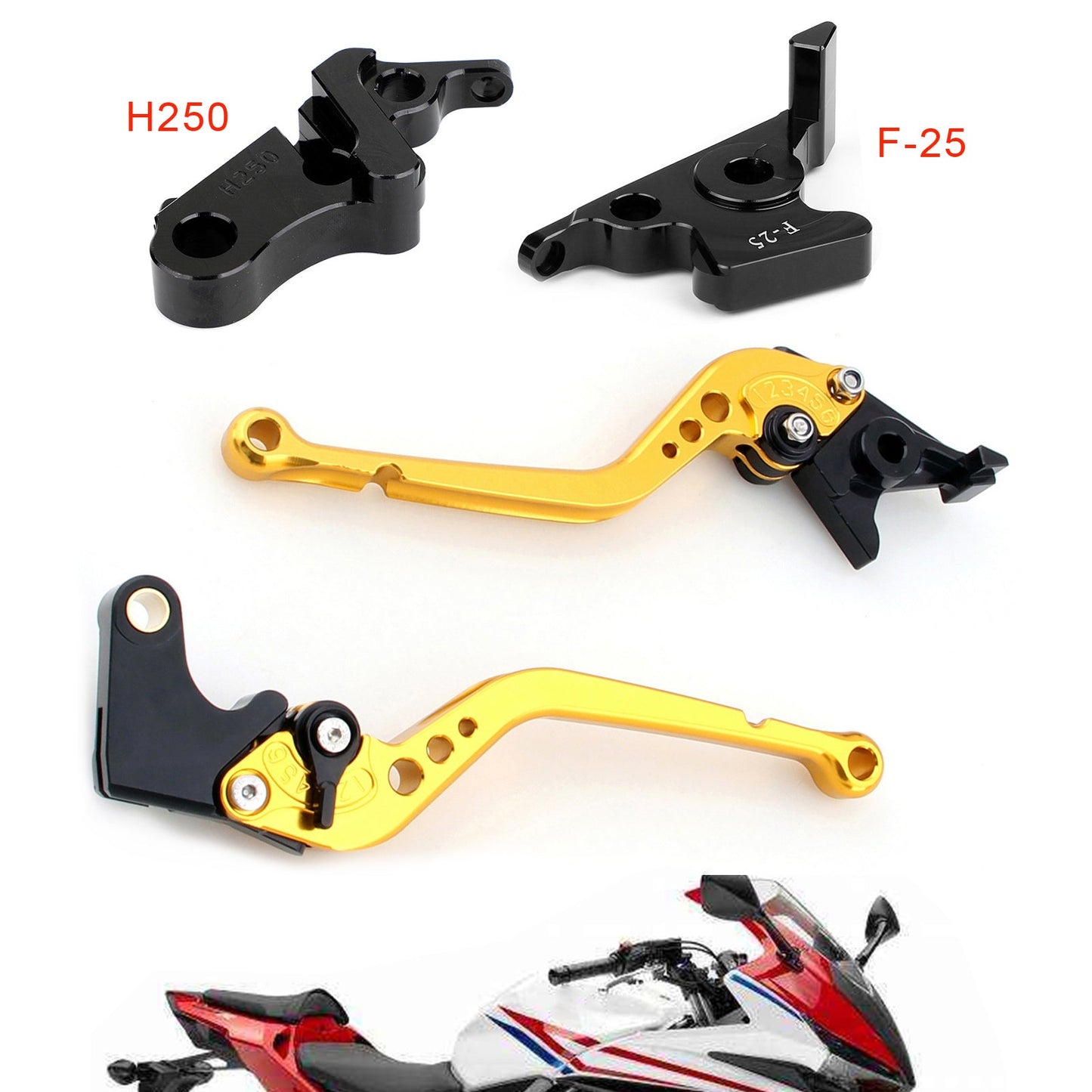 Long Clutch Brake Lever For Honda CBR500R/F/X 13-18 CB300R/F/FA 14-18