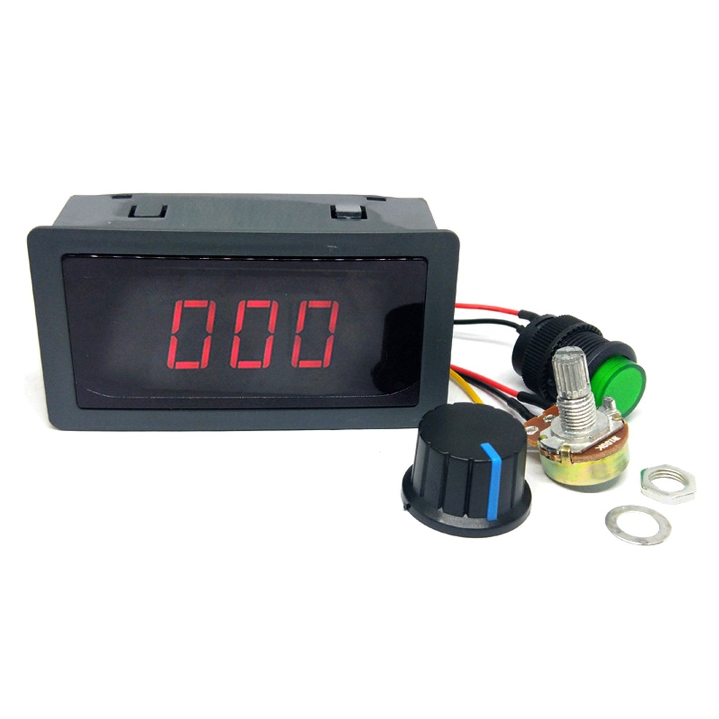 DC 6V-30V 12V 24V Max 8A Motor PWM Speed Controller With Digital Display Switch