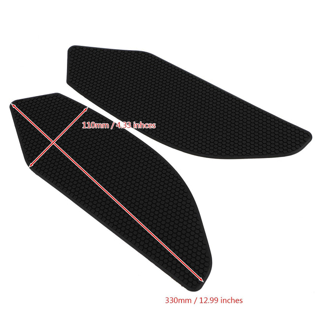 2x Side Tank Traction Grips Pads Fit for Suzuki GSXS1000 GSXS1000F 2014-2019