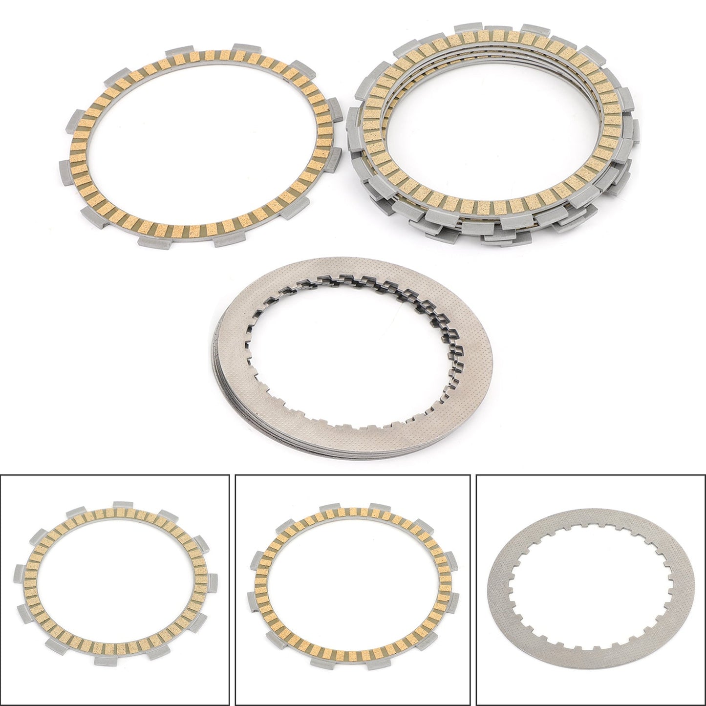 Clutch Plate Kit - Friction & Steel Plates For Suzuki ST400V GSX400 GK7BA Inazuma ST400 Tempter LS400F LS400U LS400P LS650 Boulevard S40 LS650 Savage DR500 X/Z/D DR500R DR500S DR600R DR600S SP500 SP600