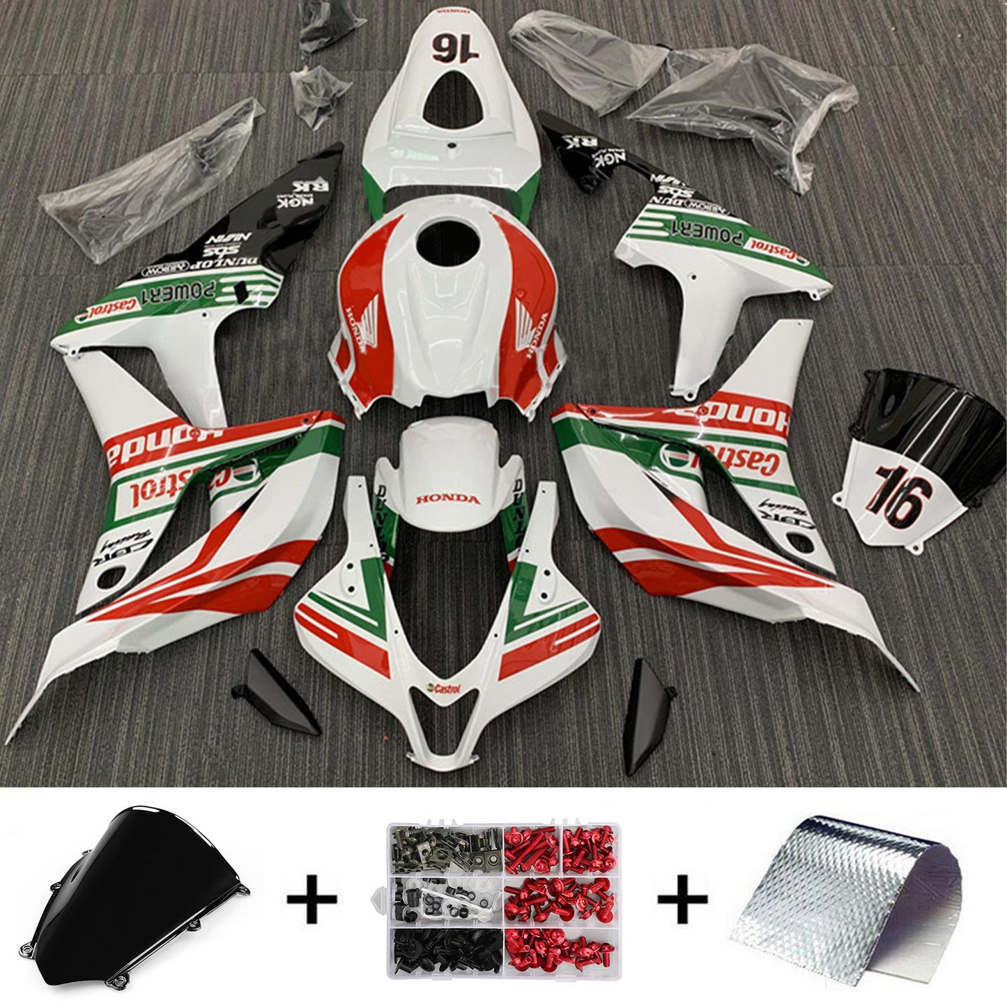 2007-2008 Honda CBR600RR F5 Injection Fairing Kit Bodywork Plastic ABS#197