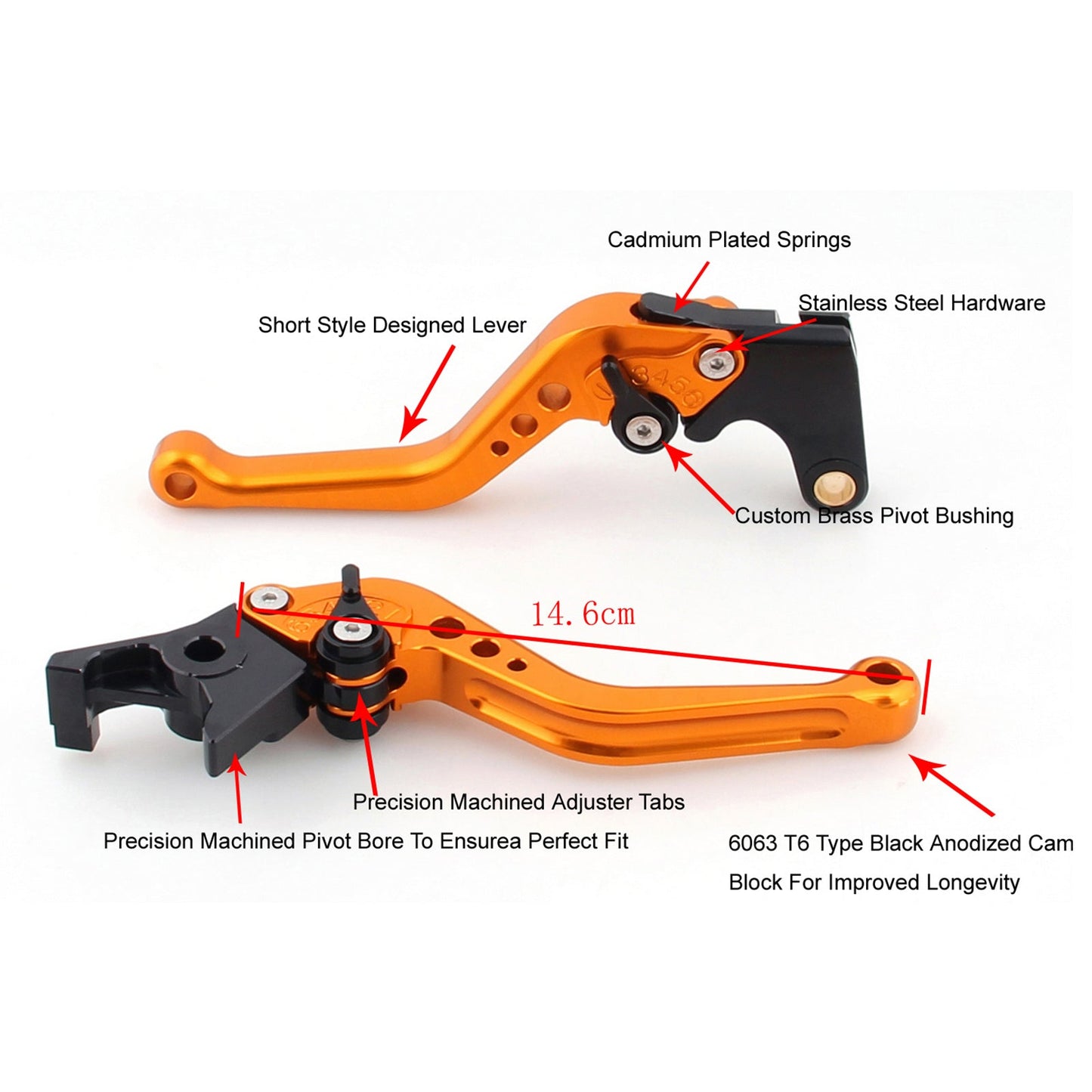 Short Clutch Brake Lever For Honda CBR500R/F/X 13-18 CB300R/F/FA 14-18