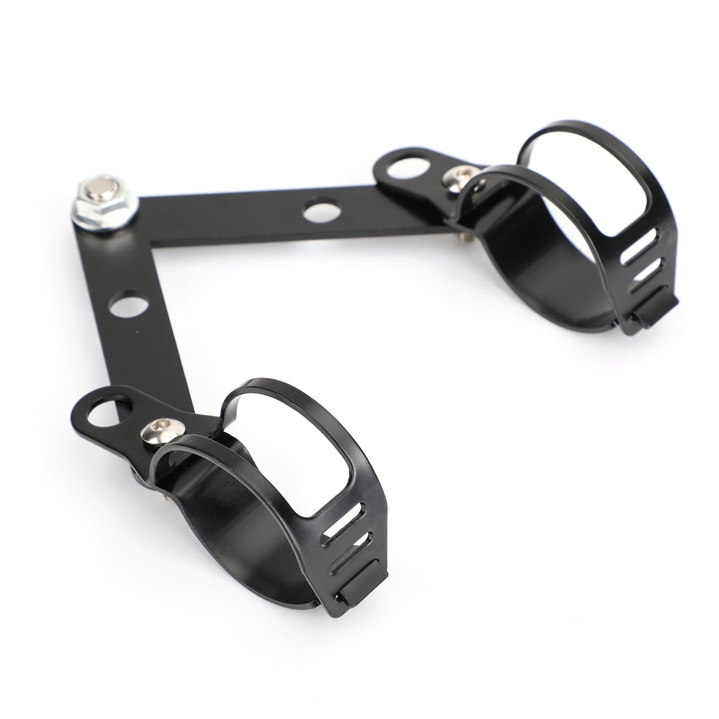 41mm-51mm Fork Black Headlight Mount Bracket Motorcycle Head Lamp Holder Adapter