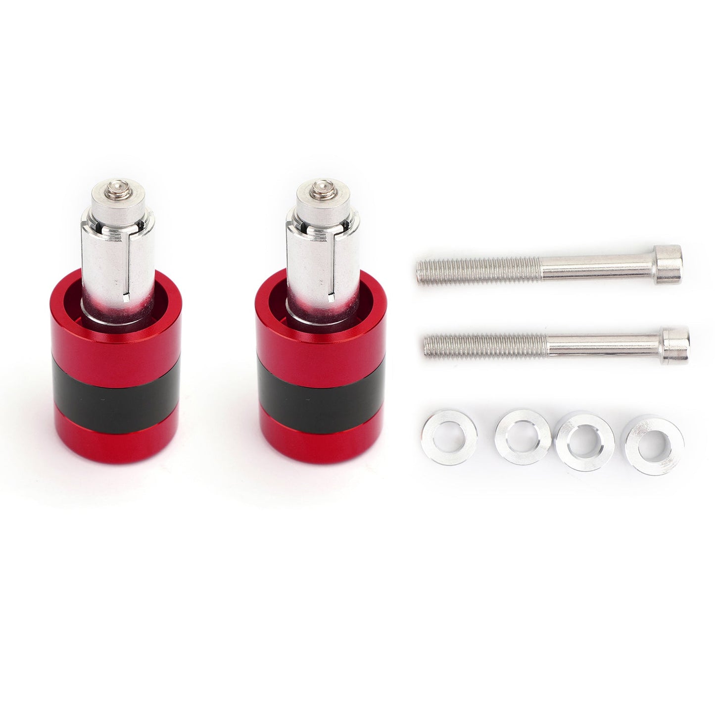 CNC Heavy Weight 7/8" 22mm Handle Bar Ends Vibration Reducing Sliders Set Black