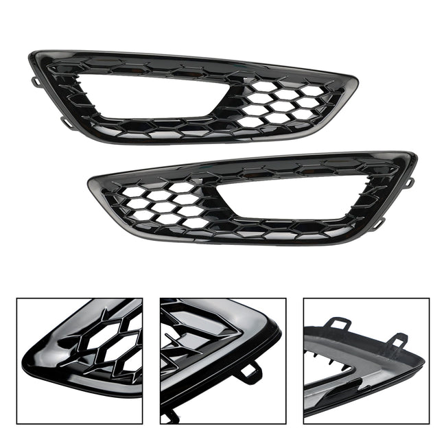 2PCS Front Bumper Fog Light Lamp Cover Bezel Grille fit Ford Focus 2015-2018