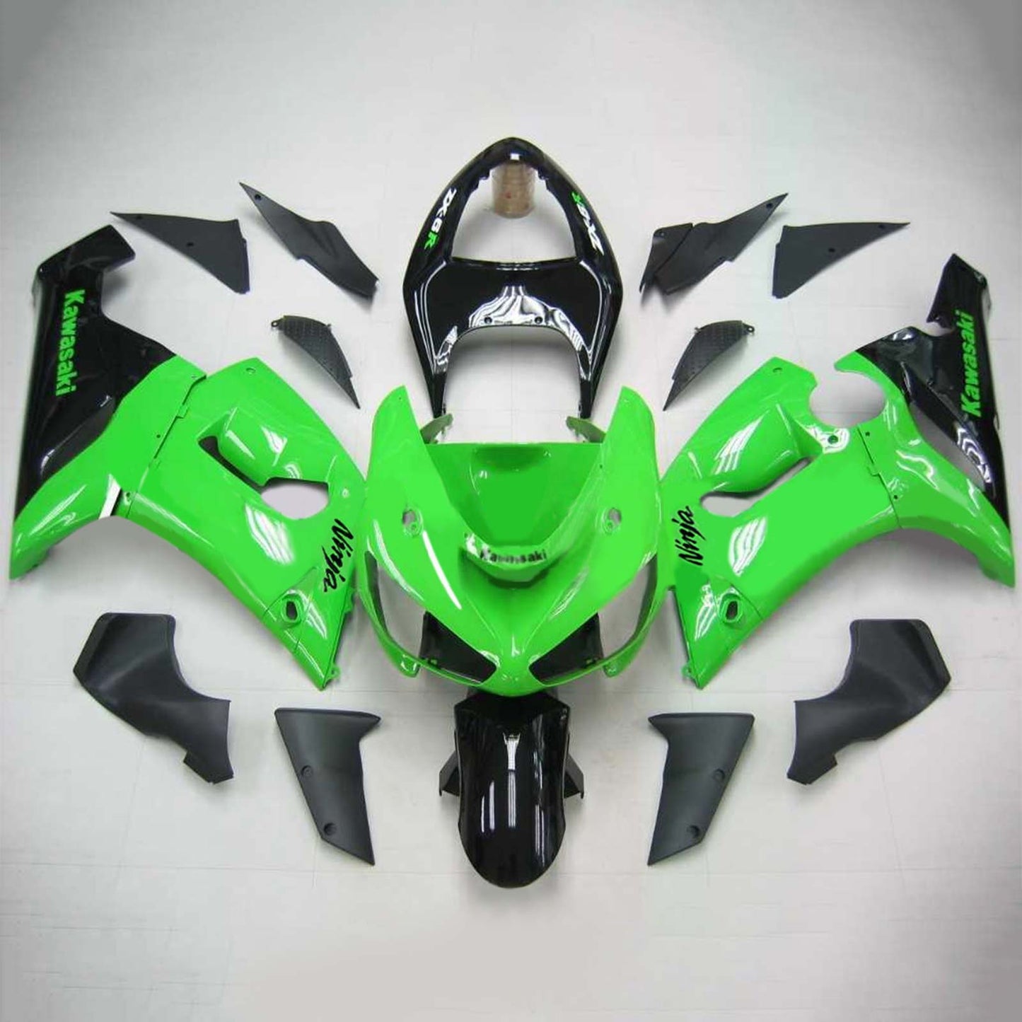 2005-2006 Kawasaki ZX6R 636 Amotopart Injection Fairing Kit Bodywork Plastic ABS #121