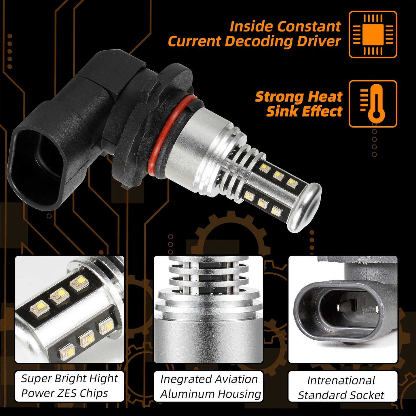 H8/H9/H11 LED Headlight 6000K 2000W 300000LM Low Beam bulbs High Power