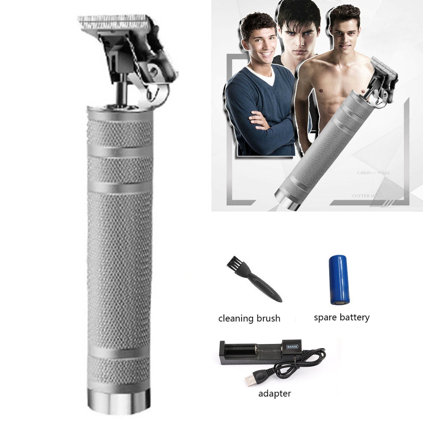 For Kemei Cordless Hair Clipper Sculpture Tool Oil Head Carving Trimmer