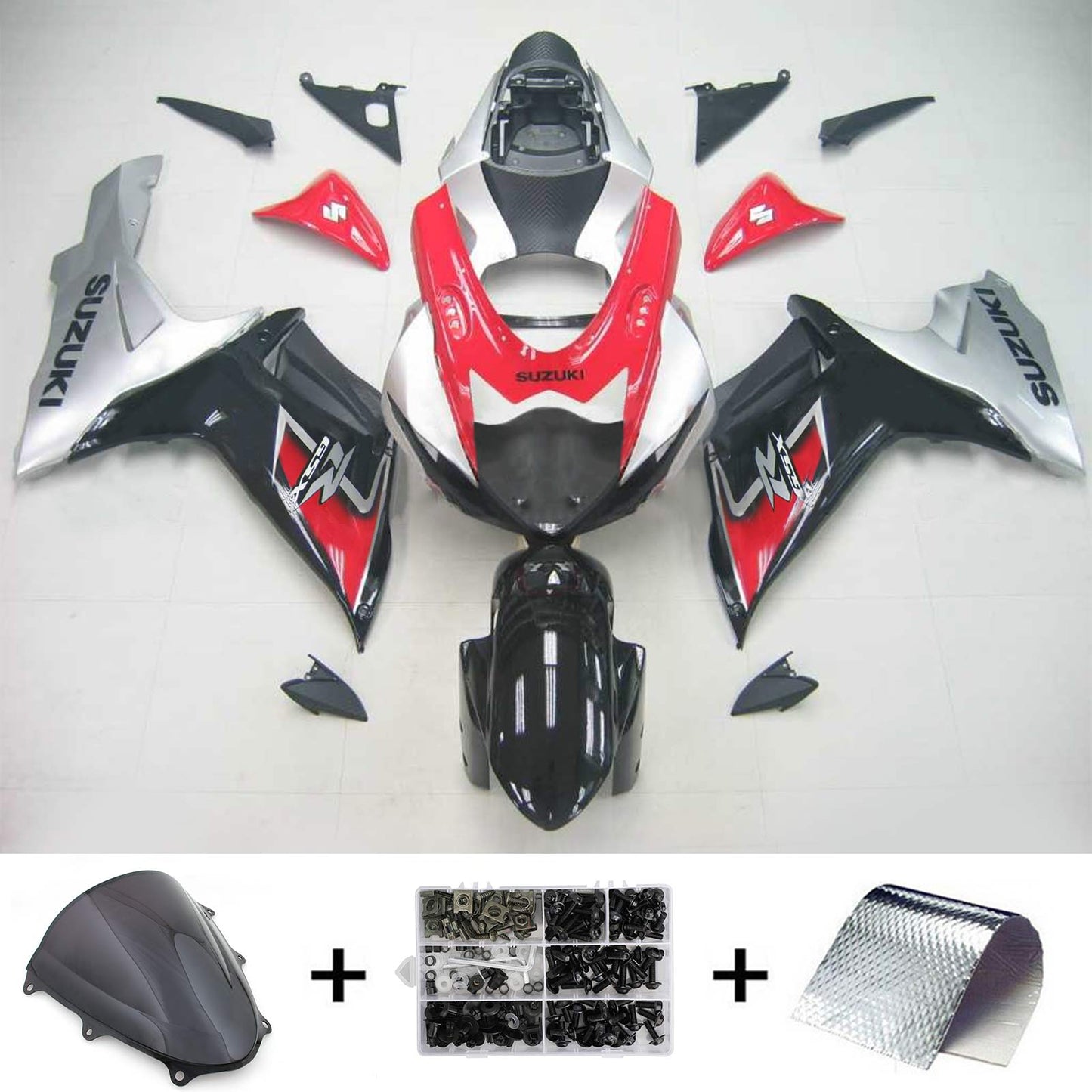 2011-2024 Suzuki GSXR 600/750 K11 Amotopart Injection Fairing Kit Bodywork Plastic ABS #101