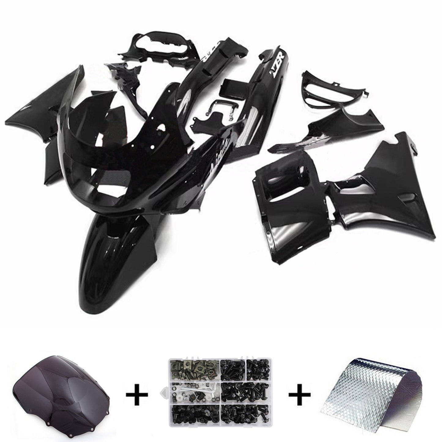 1993-2007 Kawasaki ZZR400 ZZR600 Injection Fairing Kit Bodywork Plastic ABS#105