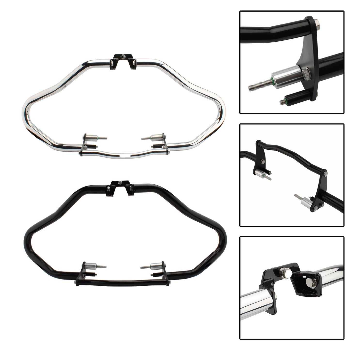 Engine Guard Crash Bar Frame Protect Bumper Black Fits For Bmw R18 Classic 20-21