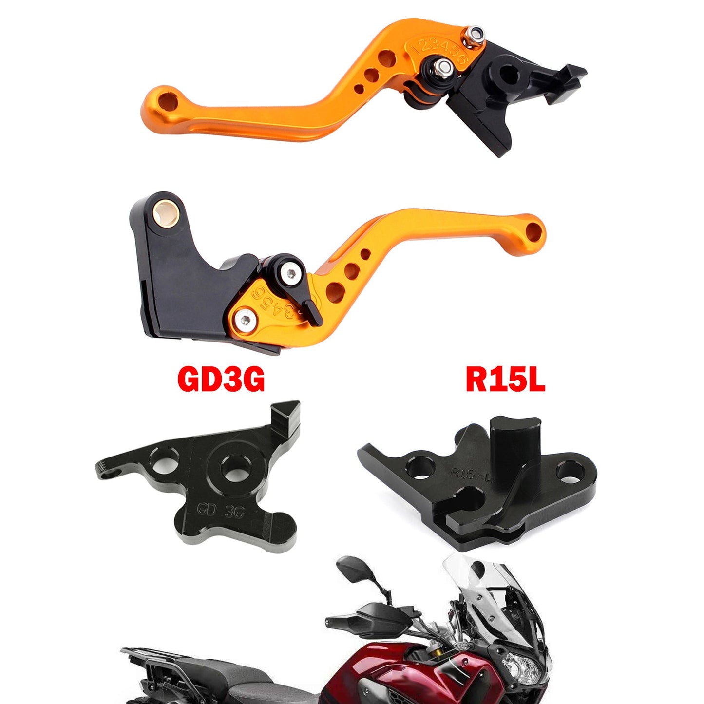 Motorcycle Short Clutch Brake Lever fit for YAMAHA MT125 2014-2019