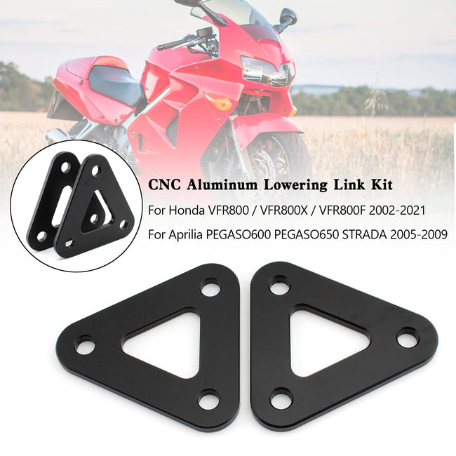 Honda VFR800 2002-2021 CNC Aluminum Lowering Link Kit PEGASO 600 650 2005-2009