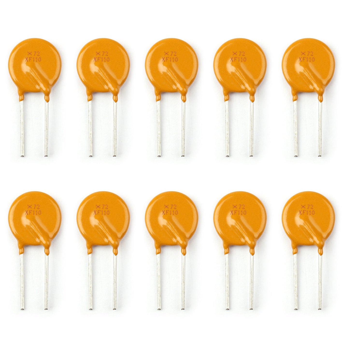 10Pcs PTC Resettable Fuses Thermistor Polymer Self-Recovery Fuses 72V/3A