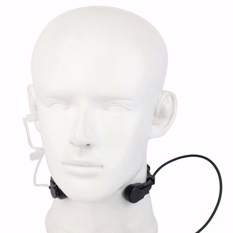 Waterproof Tactical Throat Mic Headset Fit for Kenwood BaoFeng TK3107 TK3207