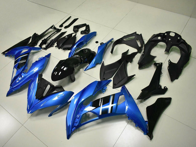 2017-2019 Kawasaki Ninja 650 EX650 Amotopart Fairing Blue Injection Plastic Kit