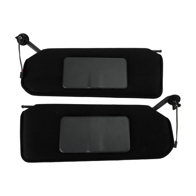 1997-2004 CORVETTE Sun Visor Vanity Mirror C5 Black SunVisors Pair Shaded Fedex Express