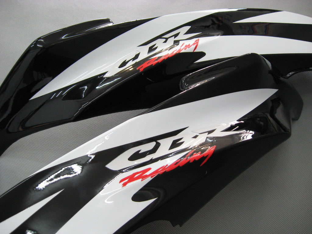 2007-2008 Honda CBR 600 RR Amotopart Fairings Black & White CBR Racing Customs Fairing