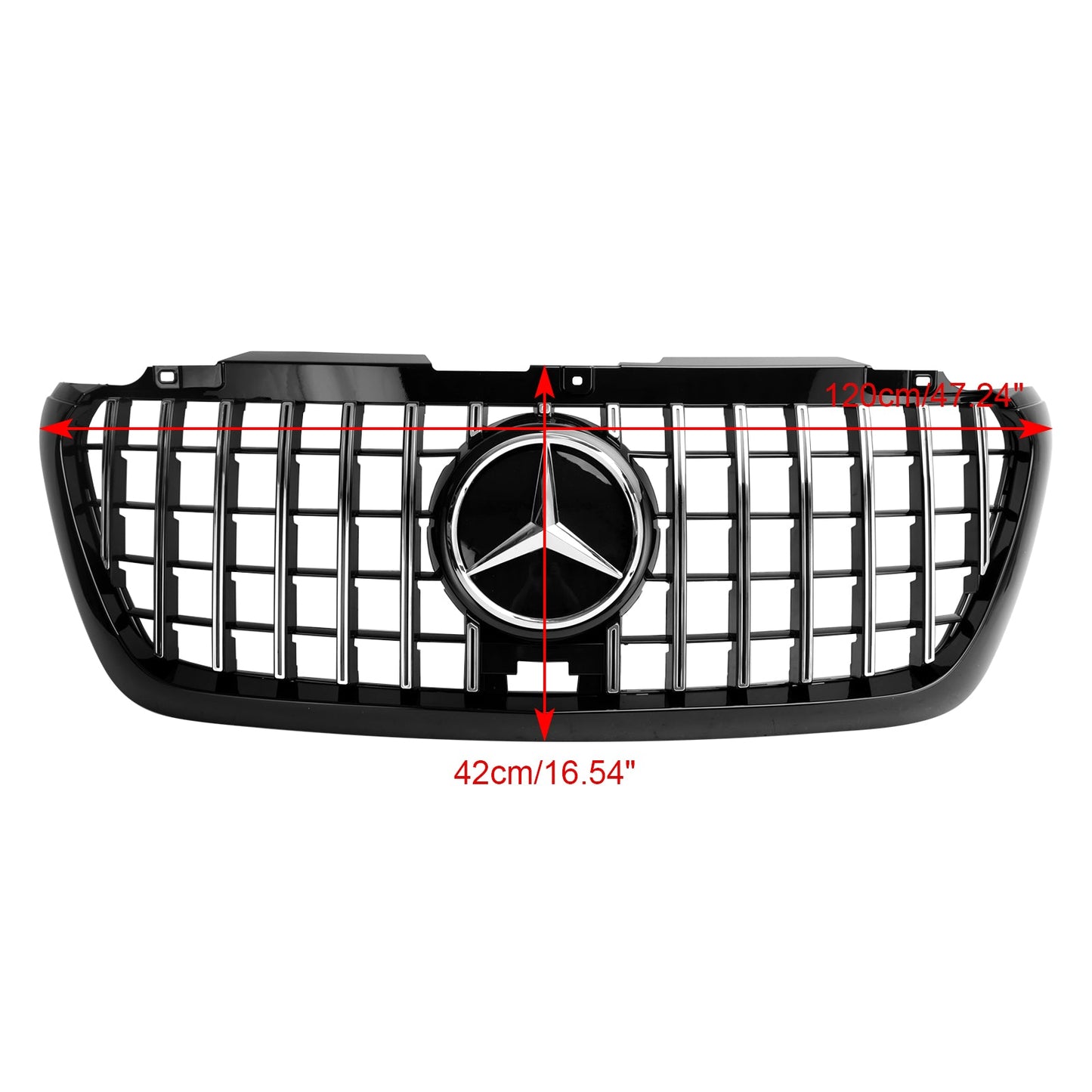 2018-2023 W907 W910 GTR Style Benz Mercedes Sprinter Front Bumper Grill Grille