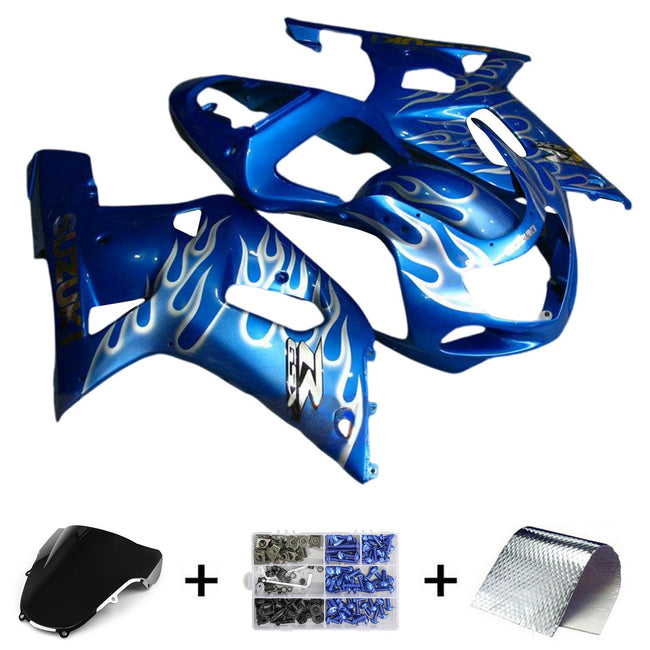 2000-2002 Suzuki GSXR1000 K1 K2 Fairing Kit Bodywork Plastic ABS