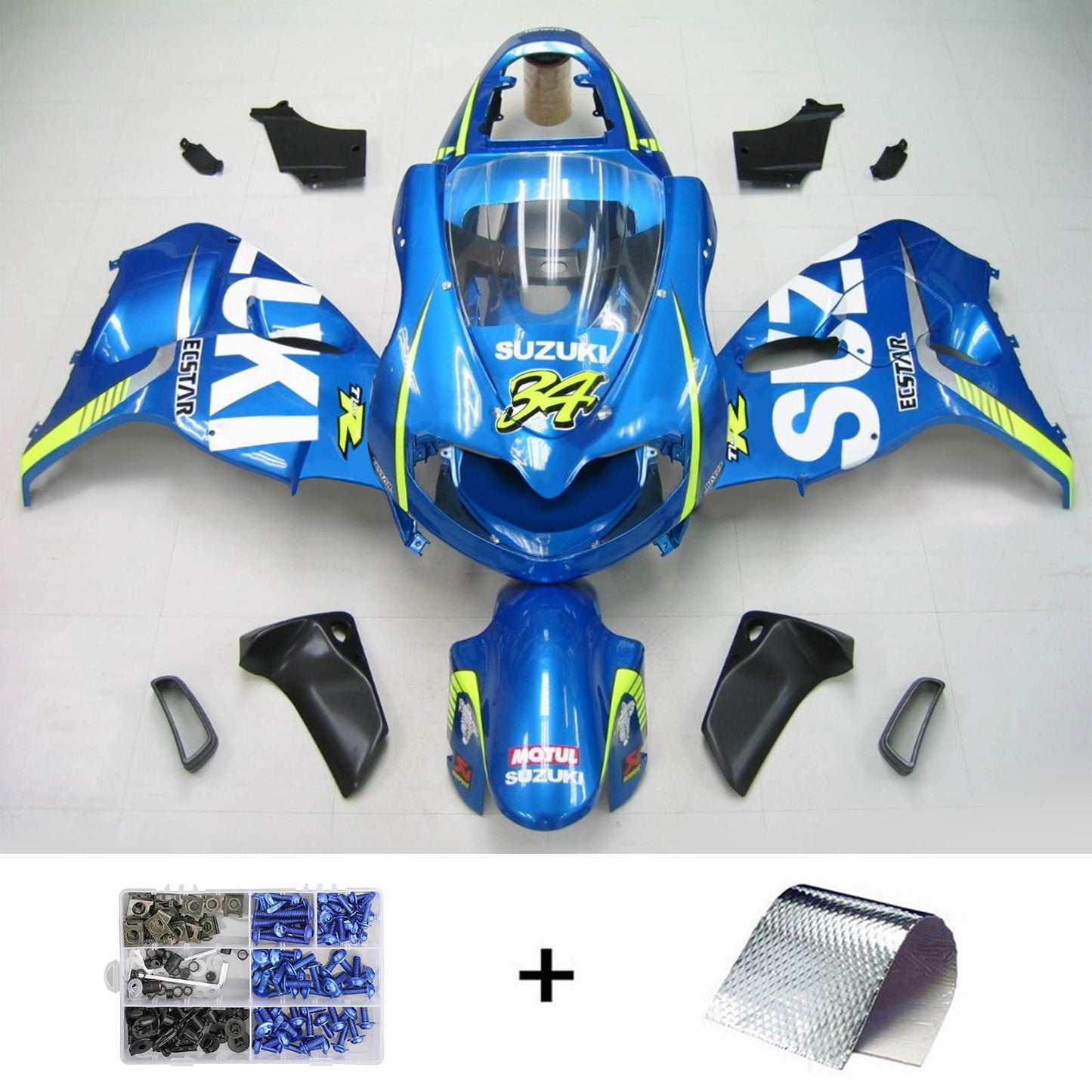 1998-2003 Suzuki TL1000R Amotopart Injection Fairing Kit Bodywork Plastic ABS #133