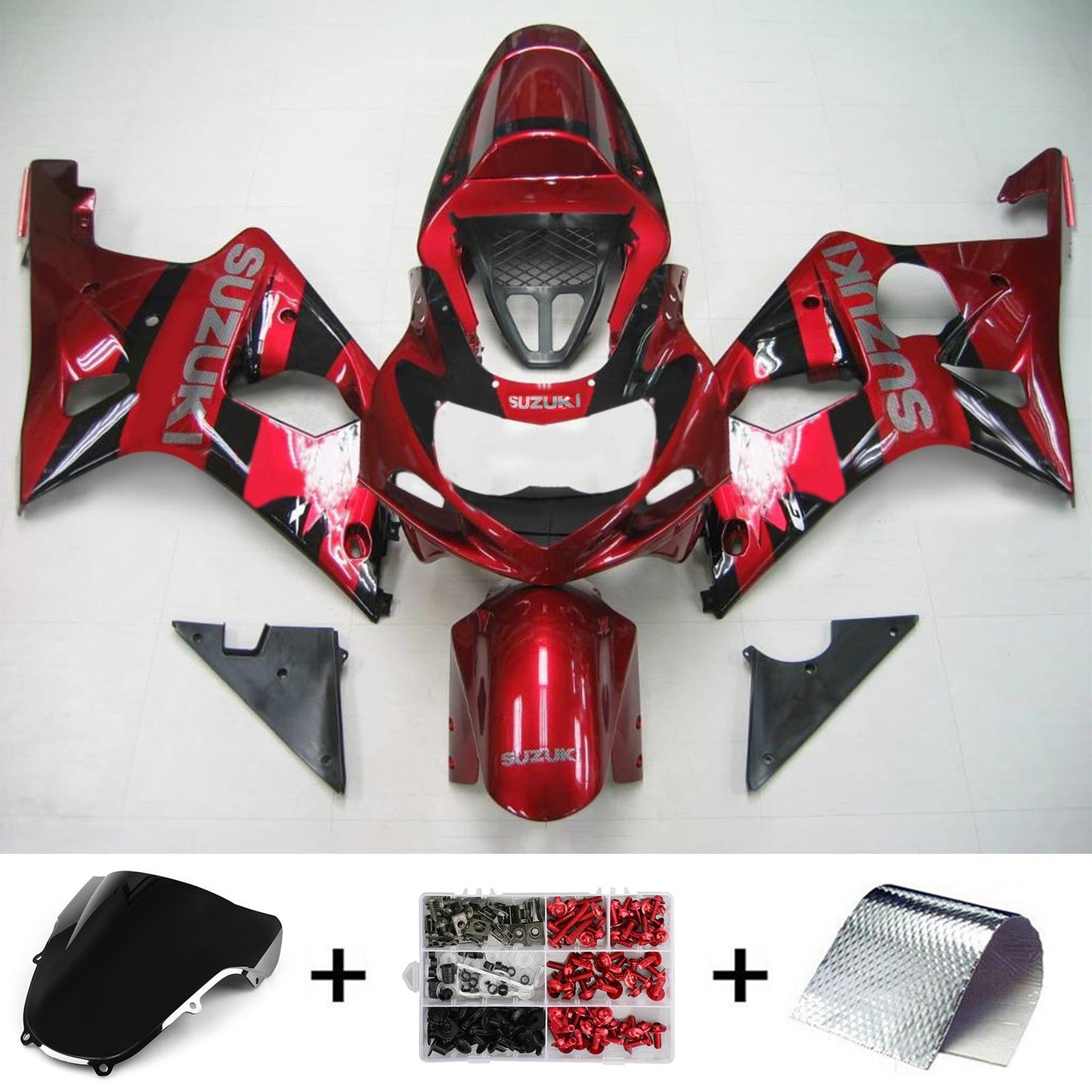 2000-2002 Suzuki GSXR1000 K1 K2 Amotopart Injection Fairing Kit Bodywork Plastic ABS #104