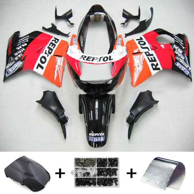 1996-2007 Honda CBR1100XX SuperBlackBird Amotopart Injection Fairing Kit Bodywork ABS #108