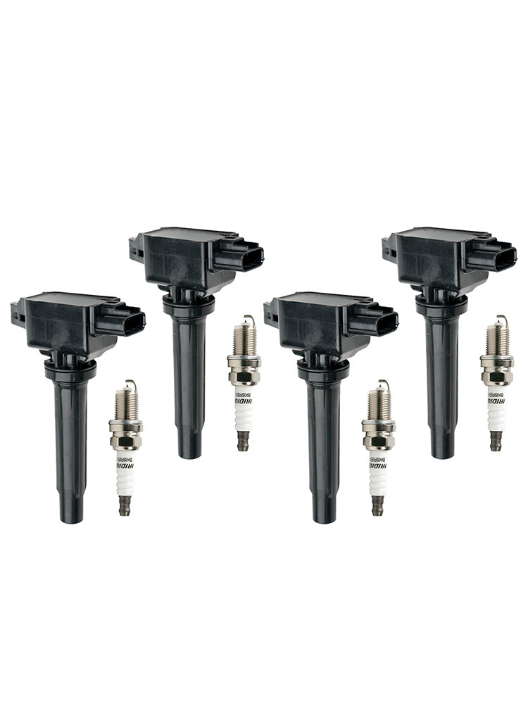 2012-2020 Mazda 3 2.0L L4 4x Ignition Coils+Spark Plugs UF656