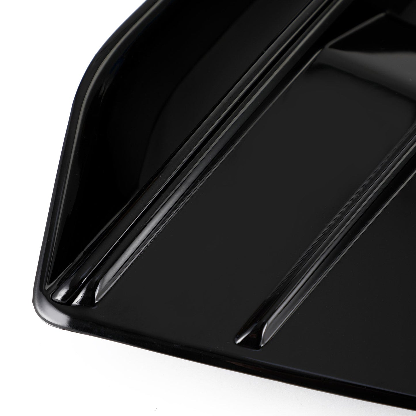2PCS Front Bumper Cover Grille Bezel Insert Fit Audi Q5 2018-2022 Gloss Black
