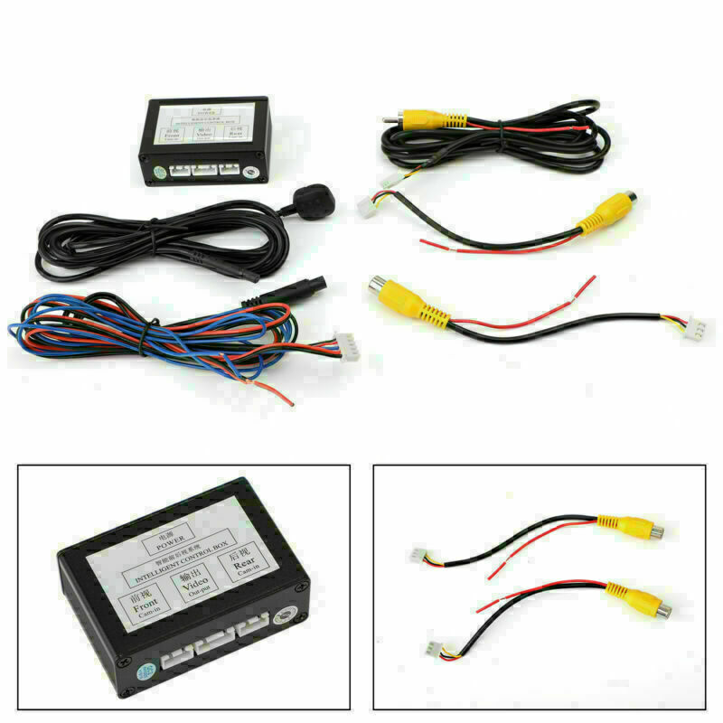 Universal Car SUV Front Rear Parking View Camera Switch 2 Channel Control Box Converter