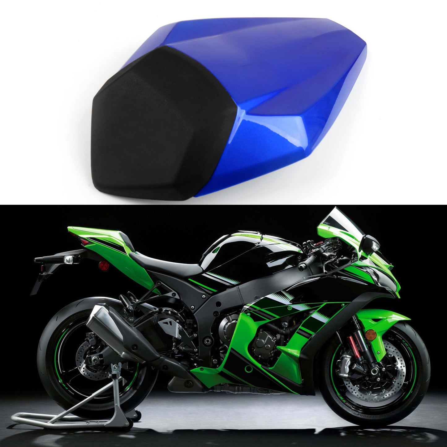 Rear Seat Cover Cowl For Kawasaki Nijia ZX10R ZX10-R 2016-2020 GBlack